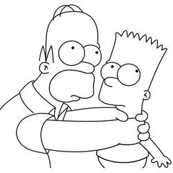 Dibujo para colorear: Homer Simpson (Personajes de Dibujos Animados) #188191 - Dibujos para Colorear e Imprimir Gratis