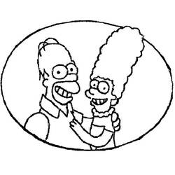Dibujo para colorear: Homer Simpson (Personajes de Dibujos Animados) #188192 - Dibujos para Colorear e Imprimir Gratis