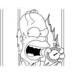 Dibujo para colorear: Homer Simpson (Personajes de Dibujos Animados) #188197 - Dibujos para Colorear e Imprimir Gratis