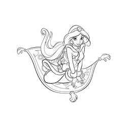 Dibujo para colorear: Jasmine (Personajes de Dibujos Animados) #178614 - Dibujos para Colorear e Imprimir Gratis