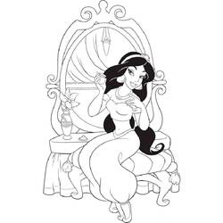 Dibujo para colorear: Jasmine (Personajes de Dibujos Animados) #178618 - Dibujos para Colorear e Imprimir Gratis