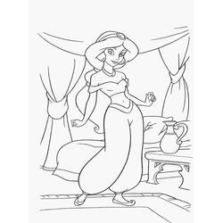 Dibujo para colorear: Jasmine (Personajes de Dibujos Animados) #178623 - Dibujos para Colorear e Imprimir Gratis