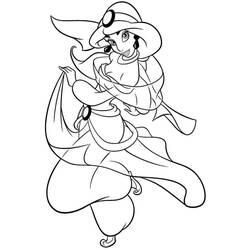 Dibujo para colorear: Jasmine (Personajes de Dibujos Animados) #178624 - Dibujos para Colorear e Imprimir Gratis