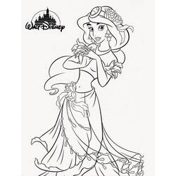 Dibujo para colorear: Jasmine (Personajes de Dibujos Animados) #178625 - Dibujos para Colorear e Imprimir Gratis