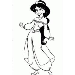 Dibujo para colorear: Jasmine (Personajes de Dibujos Animados) #178629 - Dibujos para Colorear e Imprimir Gratis