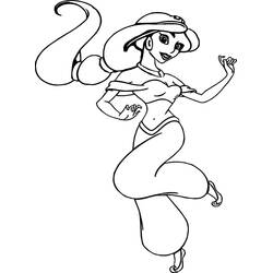 Dibujo para colorear: Jasmine (Personajes de Dibujos Animados) #178630 - Dibujos para Colorear e Imprimir Gratis