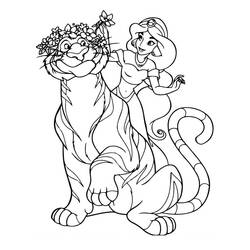Dibujo para colorear: Jasmine (Personajes de Dibujos Animados) #178633 - Dibujos para Colorear e Imprimir Gratis