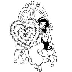 Dibujo para colorear: Jasmine (Personajes de Dibujos Animados) #178643 - Dibujos para Colorear e Imprimir Gratis