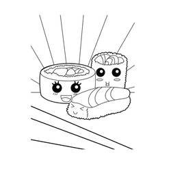 Dibujo para colorear: Kawaii (Personajes de Dibujos Animados) #178109 - Dibujos para Colorear e Imprimir Gratis