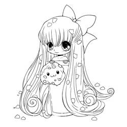 Dibujo para colorear: Kawaii (Personajes de Dibujos Animados) #178119 - Dibujos para Colorear e Imprimir Gratis
