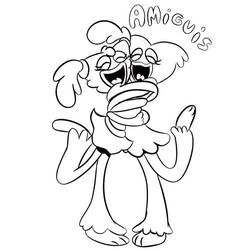 Dibujo para colorear: Kissy Missy (Personajes de Dibujos Animados) #207688 - Dibujos para Colorear e Imprimir Gratis