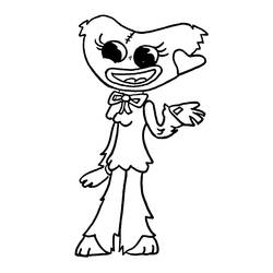 Dibujo para colorear: Kissy Missy (Personajes de Dibujos Animados) #207690 - Dibujos para Colorear e Imprimir Gratis