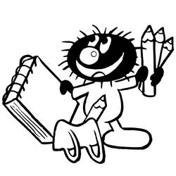 Dibujo para colorear: Little Hairy (Personajes de Dibujos Animados) #212317 - Dibujos para Colorear e Imprimir Gratis