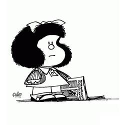 Dibujos para colorear: Mafalda - Dibujos para Colorear e Imprimir Gratis