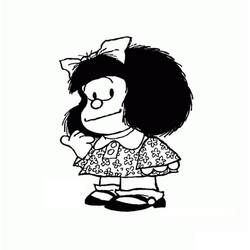 Dibujo para colorear: Mafalda (Personajes de Dibujos Animados) #213279 - Dibujos para Colorear e Imprimir Gratis