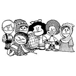Dibujo para colorear: Mafalda (Personajes de Dibujos Animados) #213280 - Dibujos para Colorear e Imprimir Gratis