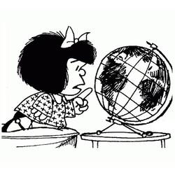Dibujo para colorear: Mafalda (Personajes de Dibujos Animados) #213281 - Dibujos para Colorear e Imprimir Gratis