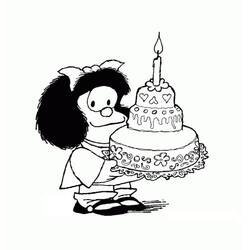 Dibujo para colorear: Mafalda (Personajes de Dibujos Animados) #213282 - Dibujos para Colorear e Imprimir Gratis