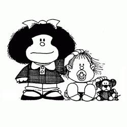 Dibujo para colorear: Mafalda (Personajes de Dibujos Animados) #213285 - Dibujos para Colorear e Imprimir Gratis