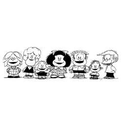 Dibujo para colorear: Mafalda (Personajes de Dibujos Animados) #213286 - Dibujos para Colorear e Imprimir Gratis