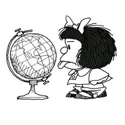 Dibujo para colorear: Mafalda (Personajes de Dibujos Animados) #213287 - Dibujos para Colorear e Imprimir Gratis