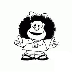Dibujo para colorear: Mafalda (Personajes de Dibujos Animados) #213288 - Dibujos para Colorear e Imprimir Gratis