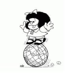 Dibujo para colorear: Mafalda (Personajes de Dibujos Animados) #213290 - Dibujos para Colorear e Imprimir Gratis