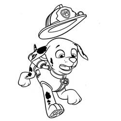 Dibujo para colorear: Marcus PAW Patrol (Personajes de Dibujos Animados) #181667 - Dibujos para Colorear e Imprimir Gratis