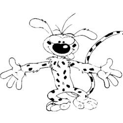 Dibujo para colorear: Marsupilami (Personajes de Dibujos Animados) #50085 - Dibujos para Colorear e Imprimir Gratis