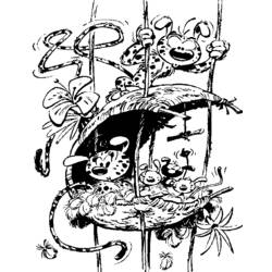 Dibujo para colorear: Marsupilami (Personajes de Dibujos Animados) #50088 - Dibujos para Colorear e Imprimir Gratis