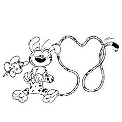 Dibujo para colorear: Marsupilami (Personajes de Dibujos Animados) #50098 - Dibujos para Colorear e Imprimir Gratis