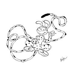 Dibujo para colorear: Marsupilami (Personajes de Dibujos Animados) #50107 - Dibujos para Colorear e Imprimir Gratis