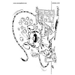 Dibujo para colorear: Marsupilami (Personajes de Dibujos Animados) #50119 - Dibujos para Colorear e Imprimir Gratis