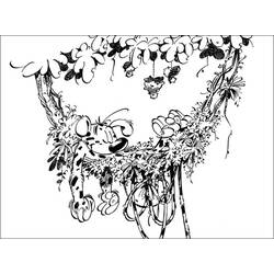 Dibujo para colorear: Marsupilami (Personajes de Dibujos Animados) #50148 - Dibujos para Colorear e Imprimir Gratis
