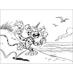 Dibujo para colorear: Marsupilami (Personajes de Dibujos Animados) #50151 - Dibujos para Colorear e Imprimir Gratis