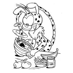 Dibujo para colorear: Marsupilami (Personajes de Dibujos Animados) #50161 - Dibujos para Colorear e Imprimir Gratis