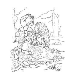 Dibujo para colorear: Mérida (Valiente) (Personajes de Dibujos Animados) #182248 - Dibujos para Colorear e Imprimir Gratis