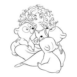 Dibujo para colorear: Mérida (Valiente) (Personajes de Dibujos Animados) #182249 - Dibujos para Colorear e Imprimir Gratis