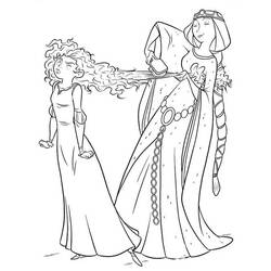 Dibujo para colorear: Mérida (Valiente) (Personajes de Dibujos Animados) #182251 - Dibujos para Colorear e Imprimir Gratis