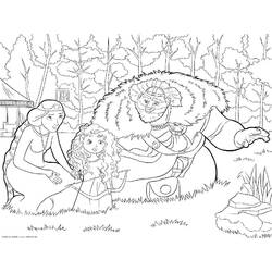 Dibujos para colorear: Mérida (Valiente) - Dibujos para Colorear e Imprimir Gratis