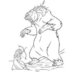 Dibujo para colorear: Mérida (Valiente) (Personajes de Dibujos Animados) #182257 - Dibujos para Colorear e Imprimir Gratis