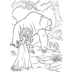 Dibujo para colorear: Mérida (Valiente) (Personajes de Dibujos Animados) #182258 - Dibujos para Colorear e Imprimir Gratis