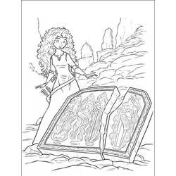 Dibujo para colorear: Mérida (Valiente) (Personajes de Dibujos Animados) #182261 - Dibujos para Colorear e Imprimir Gratis
