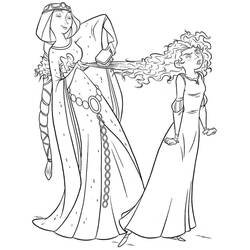 Dibujo para colorear: Mérida (Valiente) (Personajes de Dibujos Animados) #182262 - Dibujos para Colorear e Imprimir Gratis