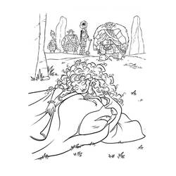Dibujo para colorear: Mérida (Valiente) (Personajes de Dibujos Animados) #182263 - Dibujos para Colorear e Imprimir Gratis