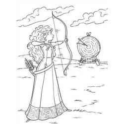 Dibujo para colorear: Mérida (Valiente) (Personajes de Dibujos Animados) #182266 - Dibujos para Colorear e Imprimir Gratis