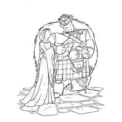 Dibujo para colorear: Mérida (Valiente) (Personajes de Dibujos Animados) #182269 - Dibujos para Colorear e Imprimir Gratis