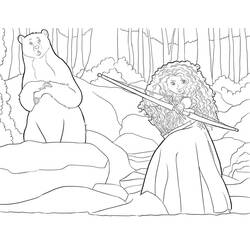 Dibujo para colorear: Mérida (Valiente) (Personajes de Dibujos Animados) #182275 - Dibujos para Colorear e Imprimir Gratis