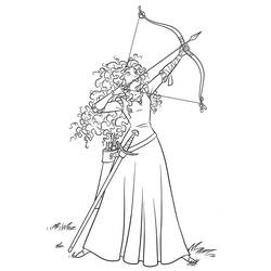 Dibujo para colorear: Mérida (Valiente) (Personajes de Dibujos Animados) #182276 - Dibujos para Colorear e Imprimir Gratis