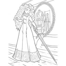 Dibujo para colorear: Mérida (Valiente) (Personajes de Dibujos Animados) #182279 - Dibujos para Colorear e Imprimir Gratis